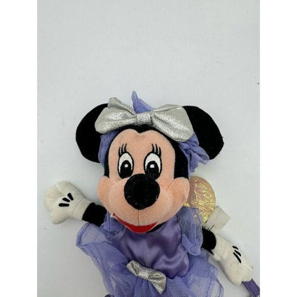 DISNEY STORE MINNIE MOUSE AS SUGAR PLUM FAIRY 8' BEANBAG PLUSH STUFFED TOY - Picture 1 of 6